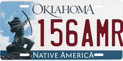 OK license plate 156AMR