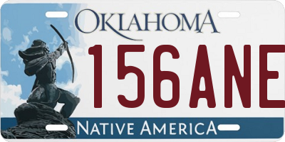 OK license plate 156ANE
