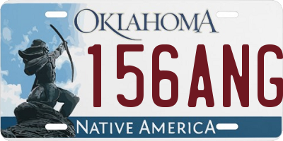 OK license plate 156ANG