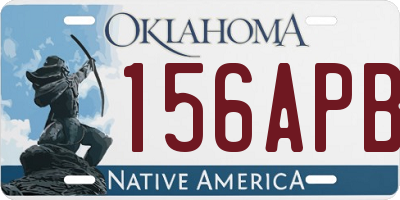 OK license plate 156APB