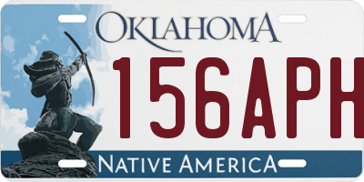 OK license plate 156APH