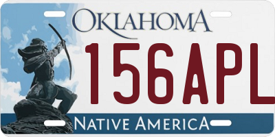 OK license plate 156APL