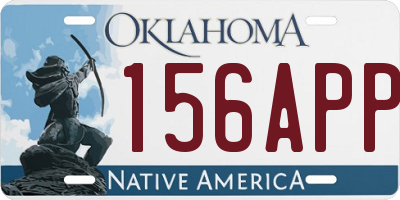 OK license plate 156APP