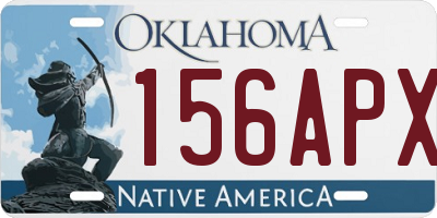 OK license plate 156APX