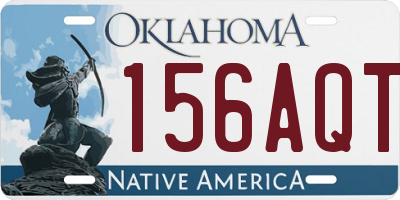 OK license plate 156AQT