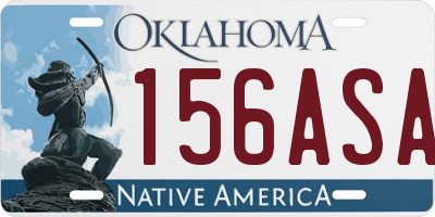 OK license plate 156ASA