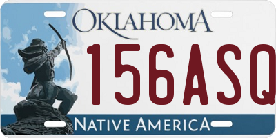 OK license plate 156ASQ