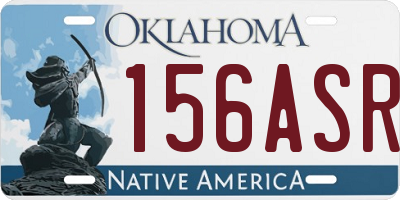 OK license plate 156ASR