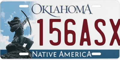 OK license plate 156ASX