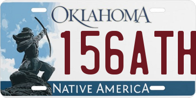 OK license plate 156ATH