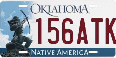 OK license plate 156ATK