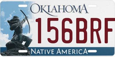 OK license plate 156BRF