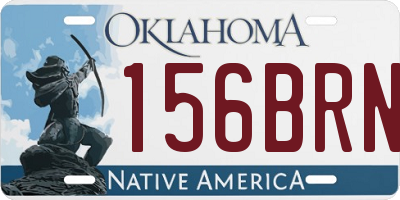 OK license plate 156BRN