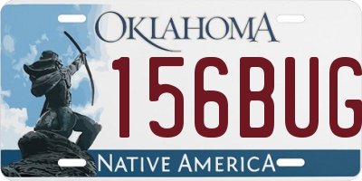 OK license plate 156BUG