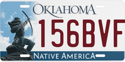 OK license plate 156BVF