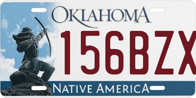 OK license plate 156BZX