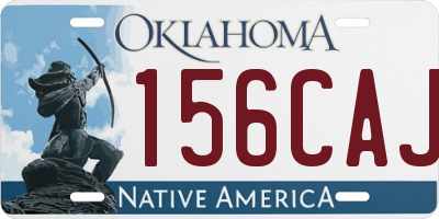 OK license plate 156CAJ