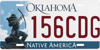 OK license plate 156CDG