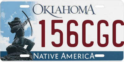 OK license plate 156CGC