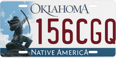 OK license plate 156CGQ