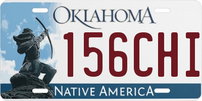 OK license plate 156CHI