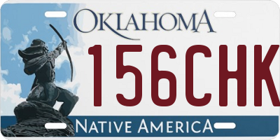 OK license plate 156CHK