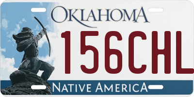 OK license plate 156CHL