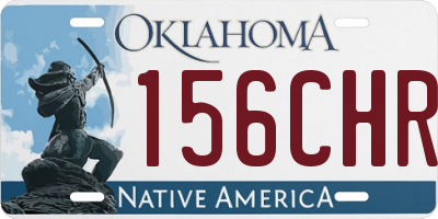 OK license plate 156CHR