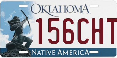 OK license plate 156CHT