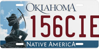 OK license plate 156CIE