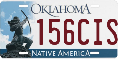 OK license plate 156CIS