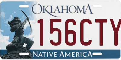 OK license plate 156CTY