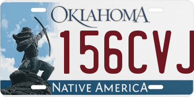 OK license plate 156CVJ