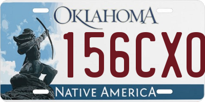OK license plate 156CXO