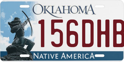 OK license plate 156DHB