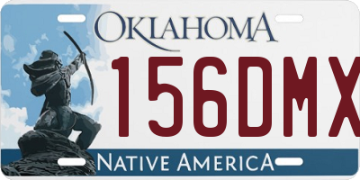OK license plate 156DMX