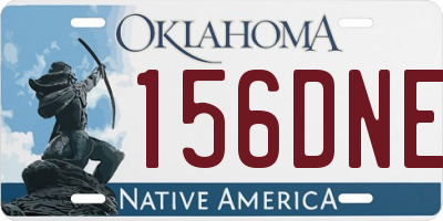 OK license plate 156DNE