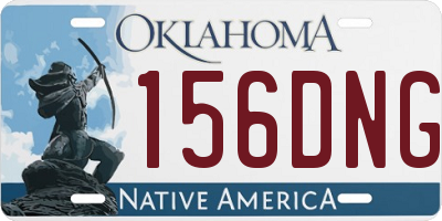 OK license plate 156DNG