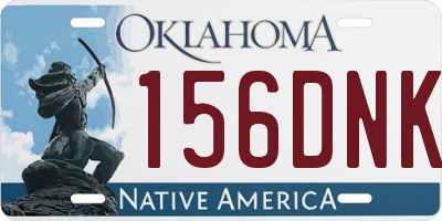 OK license plate 156DNK