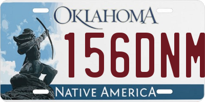 OK license plate 156DNM