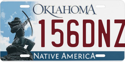OK license plate 156DNZ