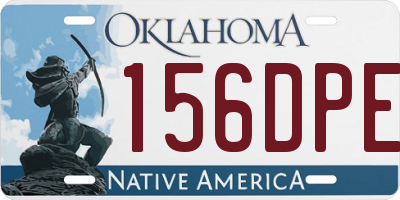 OK license plate 156DPE