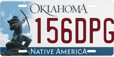 OK license plate 156DPG