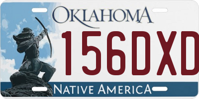 OK license plate 156DXD