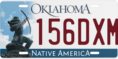 OK license plate 156DXM