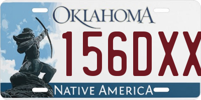 OK license plate 156DXX