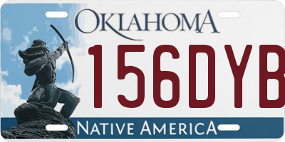 OK license plate 156DYB