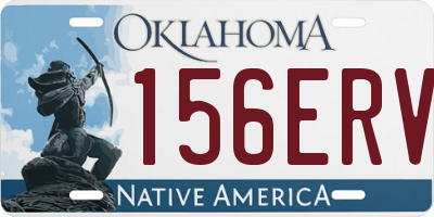 OK license plate 156ERV