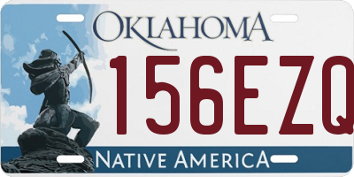 OK license plate 156EZQ