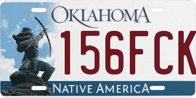 OK license plate 156FCK